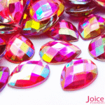 Chaton Gota Sextavado Acrílico (AB) 13mm  X  18mm Acrílico C/500-Unidades - Imagem 3