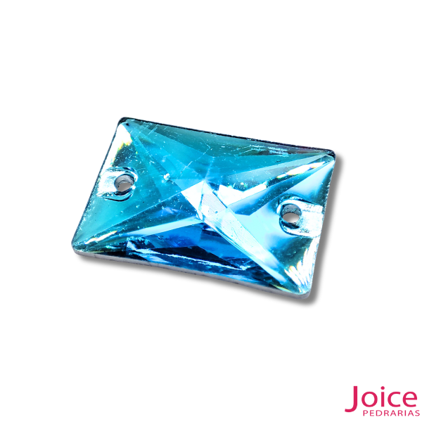 (600 x 600 px) Chaton Retângulo De Resina Com Furo 13mm X 18mm C/500-Unidades - Imagem 2