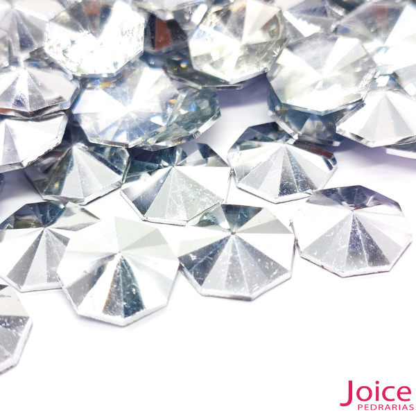 7 Chaton Octagonal De Resina 14mm X 14mm C/500-Unidades - Imagem 7