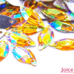 Chaton Resina Navete Marquise (AB) Com Furo 9mm X 20mm C/1000-Unidades - Imagem 2