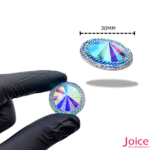 Chaton Indiana Redondo Com (AB) Resina 30mm C/100-unidades - Imagem 2