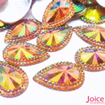 Chaton Indiana Gota Com (AB) Resina 20mm x 30mm C/100-unidades