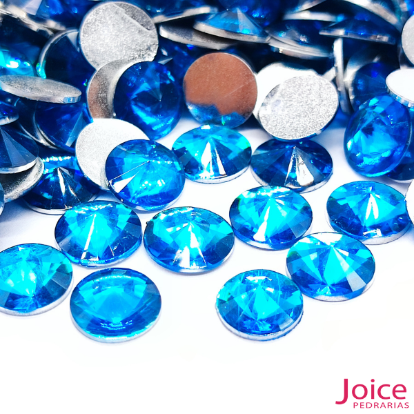 Chaton Rivoli De Resina Base Reta 10mm C/1000-unidades