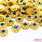 Chaton Flor De Srass Com Base ABS dourado 10mm C/1000-Unidades - Imagem 3