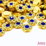 Chaton Flor De Srass Com Base ABS dourado 10mm C/1000-Unidades - Imagem 6