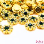 Chaton Flor De Srass Com Base ABS dourado 10mm C/1000-Unidades - Imagem 4