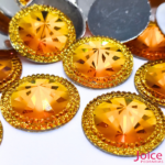 Chaton Indiana Redondo Com Resina 30mm C/100-unidades - Imagem 11