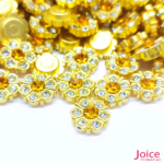 Chaton Flor De Srass Com Base ABS dourado 10mm C/1000-Unidades - Imagem 8