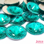 Chaton Indiana Redondo Com Resina 30mm C/100-unidades