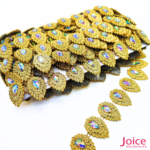 Galão De ABS Com Pedrarias 3CM C/9-Metros -Ref:B083