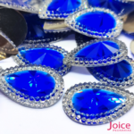 Chaton Indiana Gota Com CristaL Em Volta Resina 18mm x 25mm C/100-unidades - Imagem 5