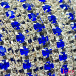 Corrente De Strass Real Com 3-Filas ss16 C/9-Metros - Imagem 2