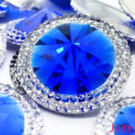 Chaton Indiana Redondo Com CristaL Em Volta Resina 30mm C/100-unidades - Imagem 2