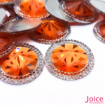 Chaton Indiana Redondo Com CristaL Em Volta Resina 30mm C/100-unidades - Imagem 5