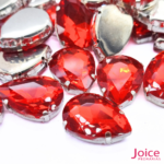 Chaton Engrampado De Vidro Gota (Base Dourada) 18mm x 25m C/100-unidades - Imagem 3