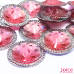 Chaton Indiana Redondo Com CristaL Em Volta Resina 30mm C/100-unidades - Imagem 10