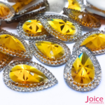 Chaton Indiana Gota Com CristaL Em Volta Resina 20mm x 30mm C/100-unidades - Imagem 6