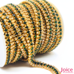 Corrente De Strass Real Com 3-Filas ss16 C/9-Metros - Imagem 11