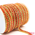 Corrente De Strass Real Com 3-Filas ss16 C/9-Metros - Imagem 5