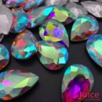 Gota Imitação Swarovski 20mm X 30mm Base Irregular C/50unidades - Imagem 3