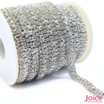 Corrente De Strass Real Com 3-Filas ss16 C/9-Metros - Imagem 6