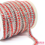 Corrente De Strass Real Com 3-Filas ss16 C/9-Metros - Imagem 13