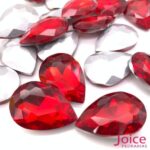 Gota Imitação Swarovski 20mm X 30mm Base Irregular C/50unidades - Imagem 2