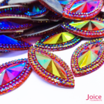 Chaton Indiana Navete Com (AB) Resina 20mm x 40mm C/100-unidades - Imagem 3