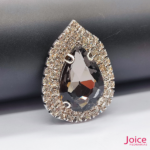 Chaton Gota De Vidro 44mm X 47mm Com Strass Em volta Com (BASE PRATA) De Aço C/20-unidades - Imagem 10