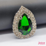 Chaton Gota De Vidro 44mm X 47mm Com Strass Em volta Com (BASE PRATA) De Aço C/20-unidades - Imagem 11