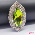 Chaton Navete De Vidro 31mm X 51mm Com Strass Em volta Com (BASE PRATA) De Aço C/20-unidades - Imagem 11