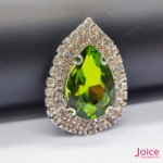 Chaton Gota De Vidro 44mm X 47mm Com Strass Em volta Com (BASE PRATA) De Aço C/20-unidades - Imagem 12