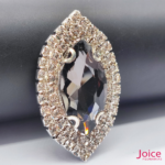 Chaton Navete De Vidro 31mm X 51mm Com Strass Em volta Com (BASE PRATA) De Aço C/20-unidades - Imagem 15