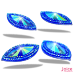 Chaton Indiana Navete Com (AB) Resina 20mm x 40mm C/100-unidades - Imagem 2