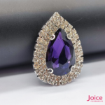 Chaton Gota De Vidro 44mm X 47mm Com Strass Em volta Com (BASE PRATA) De Aço C/20-unidades - Imagem 18