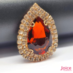 Chaton Gota De Vidro 44mm X 47mm Com Strass Em volta Com (BASE DOURADA) De Aço C/20-unidades - Imagem 21