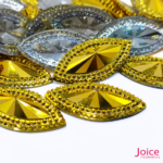 Chaton Indiana Navete Com (AB) Resina 20mm x 40mm C/100-unidades - Imagem 4