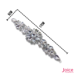 Aplique De Strass 5cm X 17cm C/1-Unidades Ref:BL018 - Imagem 2