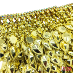 Franja De ABS Com Strass 8.5CM C/4.5-Metros -Ref:B088 - Imagem 6