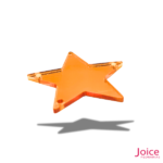 Chaton Espelho Estrela Com  Furo Para Costura 30mm C/200-Unidades - Imagem 4