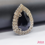 Chaton Gota De Vidro 44mm X 47mm Com Strass Em volta Com (BASE PRATA) De Aço C/20-unidades - Imagem 27