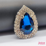 Chaton Gota De Vidro 44mm X 47mm Com Strass Em volta Com (BASE PRATA) De Aço C/20-unidades - Imagem 21