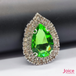 Chaton Gota De Vidro 44mm X 47mm Com Strass Em volta Com (BASE PRATA) De Aço C/20-unidades - Imagem 23