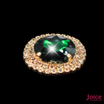 Chaton Redondo De Vidro 42mm Com Strass Em volta Com (BASE DOURADO) De Aço C/20-unidades - Imagem 26