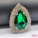 Chaton Gota De Vidro 44mm X 47mm Com Strass Em volta Com (BASE PRATA) De Aço C/20-unidades - Imagem 25