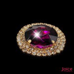 Chaton Redondo De Vidro 42mm Com Strass Em volta Com (BASE DOURADO) De Aço C/20-unidades - Imagem 29