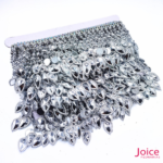 Franja De ABS Com Strass 8.5CM C/4.5-Metros -Ref:B088