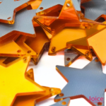 Chaton Espelho Estrela Com  Furo Para Costura 30mm C/200-Unidades - Imagem 2