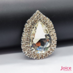 Chaton Gota De Vidro 44mm X 47mm Com Strass Em volta Com (BASE PRATA) De Aço C/20-unidades - Imagem 28