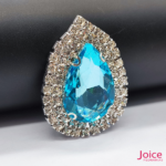 Chaton Gota De Vidro 44mm X 47mm Com Strass Em volta Com (BASE PRATA) De Aço C/20-unidades - Imagem 29